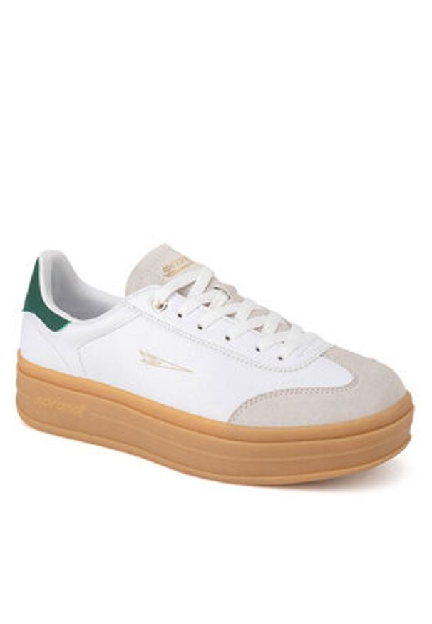 Sprandi Sneakersy V12-785 Biały. Kolor: biały. Materiał: skóra