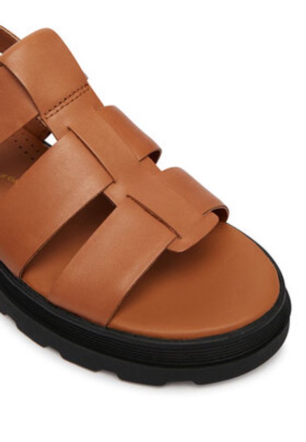 Clarks Sandały Orinoco3 Strap 26186587 Brązowy. Kolor: brązowy. Materiał: skóra