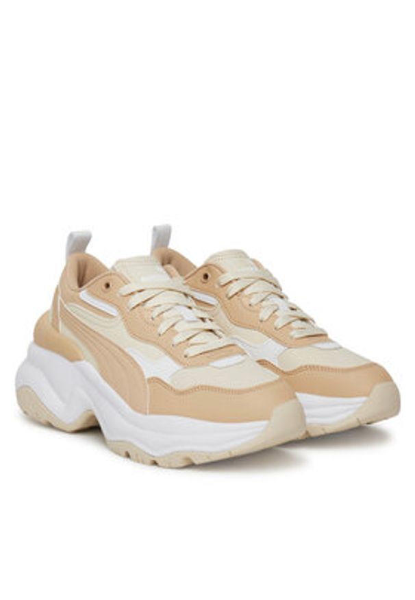 Puma Sneakersy Cilia Wedge 393915 12 Écru. Materiał: skóra