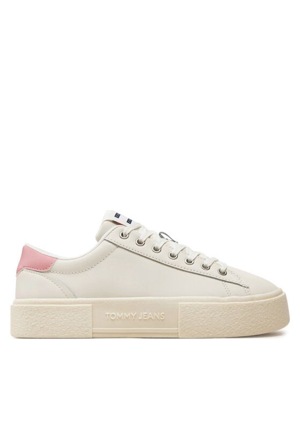 Tommy Jeans Sneakersy Tjw Foxing Flatform Sneaker EN0EN02567 Écru