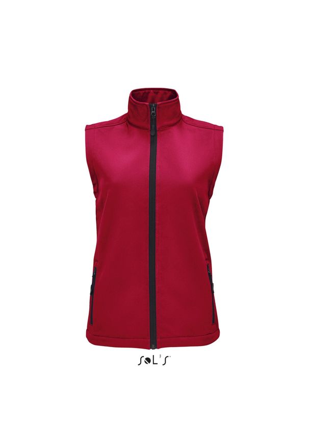 SOL'S - Damska kamizelka softshell sm Sol's Race Bw. Kolor: czerwony. Materiał: softshell