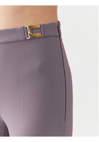 Elisabetta Franchi Spodnie materiałowe PA-005-36E2-V280 Fioletowy Slim Fit. Kolor: fioletowy. Materiał: syntetyk