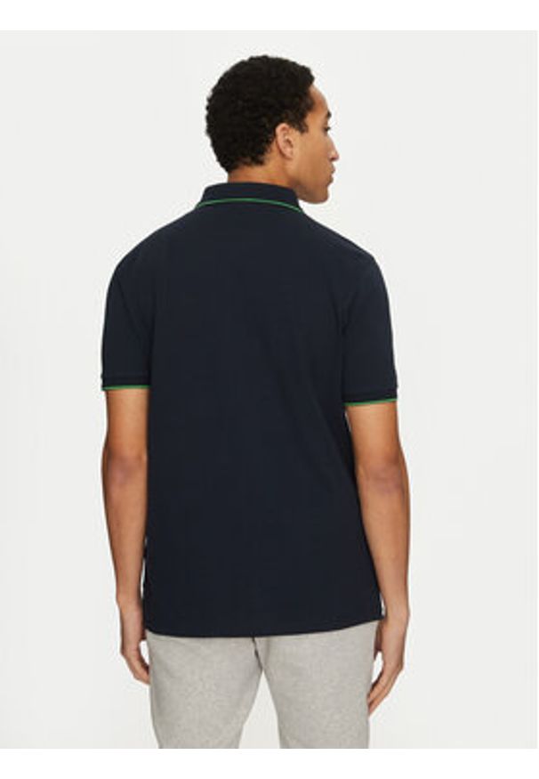 U.S. Polo Assn. Polo MUP3508 Granatowy Regular Fit. Typ kołnierza: polo. Kolor: niebieski. Materiał: bawełna