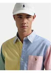 Polo Ralph Lauren Koszula 710928919001 Kolorowy Custom Fit. Typ kołnierza: polo. Materiał: bawełna. Wzór: kolorowy #6