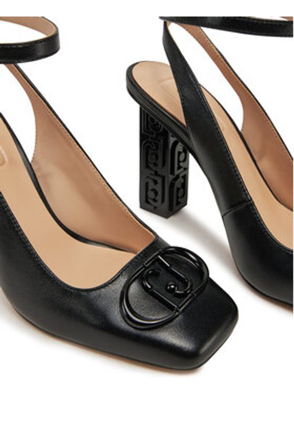 Liu Jo Sandały Jennifer 12 SA5019 PX460 Czarny. Kolor: czarny. Materiał: skóra