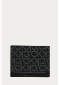 Calvin Klein - Portfel. Kolor: czarny. Materiał: bawełna, materiał, skóra #1