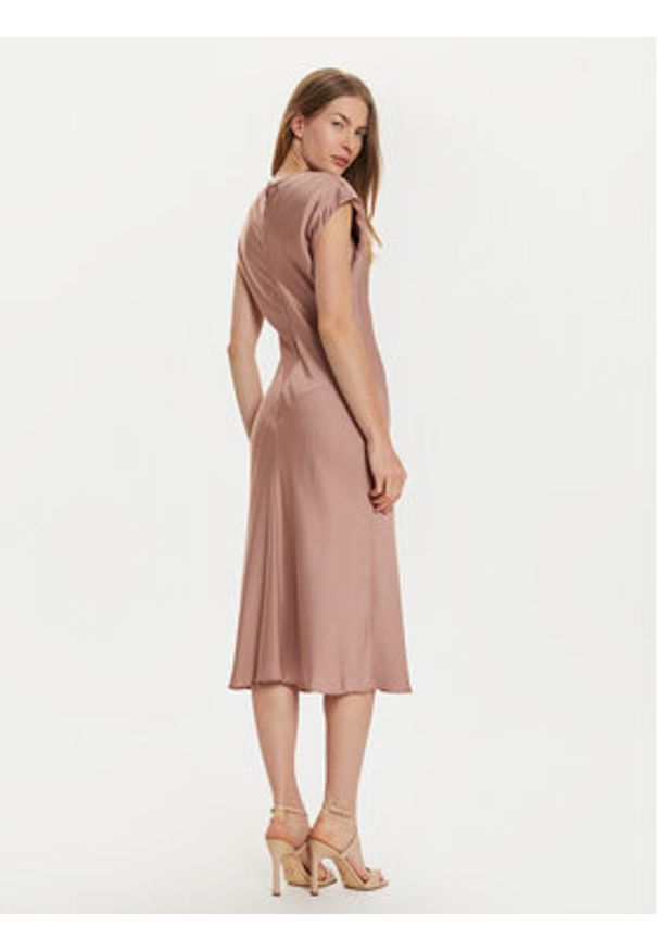 Calvin Klein Sukienka koktajlowa K20K207847 Różowy Slim Fit. Kolor: różowy. Materiał: wiskoza. Styl: wizytowy