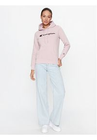 Champion Bluza Hooded Sweatshirt 116579 Różowy Regular Fit. Kolor: różowy. Materiał: bawełna #2