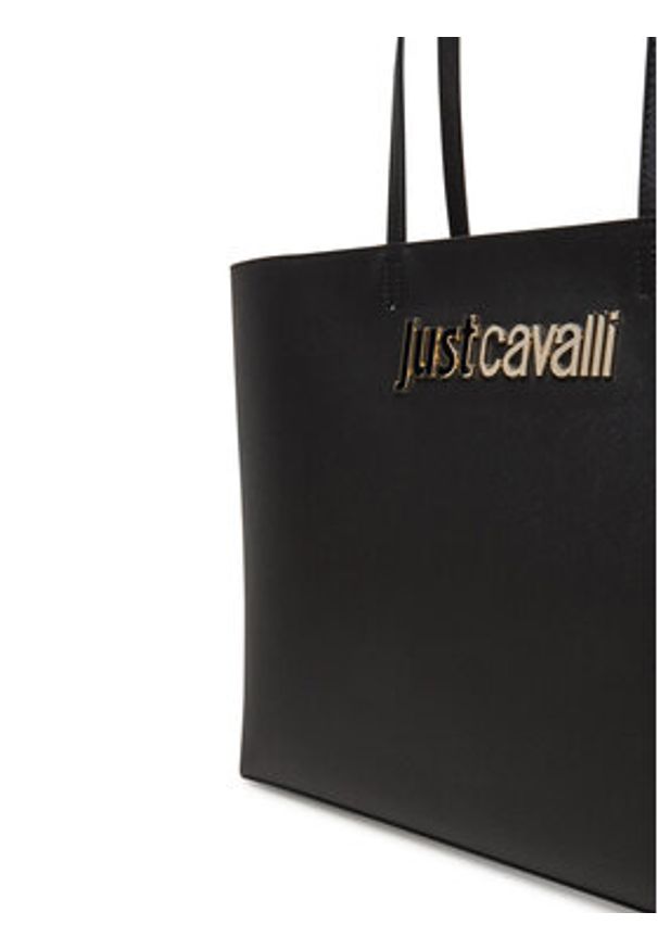 Just Cavalli Torebka 78RA4BB9 ZS766 Czarny. Kolor: czarny. Materiał: skórzane