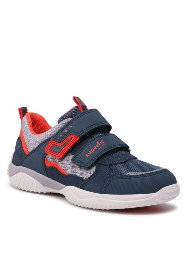 Sneakersy Superfit 1-606382-8030 S Blau/Rot. Kolor: niebieski. Materiał: materiał