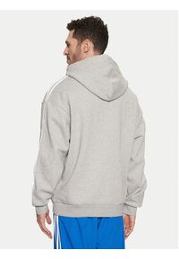Adidas - adidas Bluza adicolor JP1076 Szary Loose Fit. Kolor: szary. Materiał: bawełna, syntetyk #4