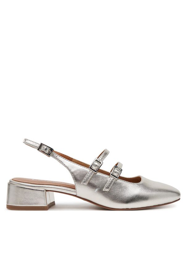 Czółenka Tamaris. Kolor: srebrny