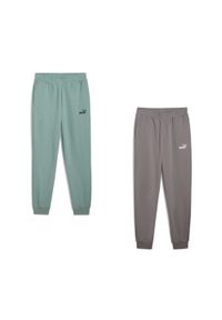Puma - Spodnie męskie PUMA ESS No. 1 Logo Sweatpants TR CL. Kolor: zielony. Materiał: dresówka