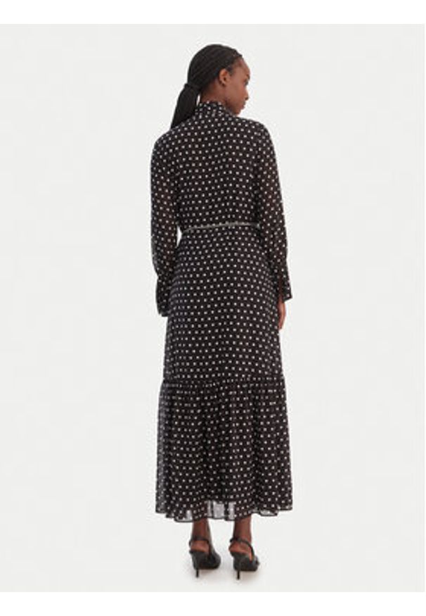 MICHAEL Michael Kors Sukienka koszulowa MR68394K9J Czarny A-Line Fit. Kolor: czarny. Materiał: syntetyk. Typ sukienki: koszulowe