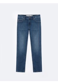 Big-Star - Jeansy męskie skinny z przetarciami niebieskie Jeffray 366. Okazja: na co dzień. Stan: obniżony. Kolor: niebieski. Styl: elegancki, klasyczny, casual #6