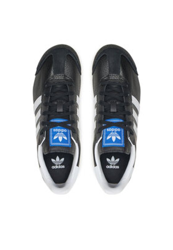 Adidas - adidas Sneakersy Samoa J JQ5089 Czarny. Kolor: czarny. Materiał: skóra