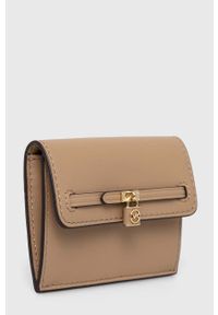 MICHAEL Michael Kors portfel skórzany damski kolor brązowy. Kolor: beżowy. Materiał: skóra #2