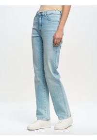 Big-Star - Spodnie jeans damskie Winona 116. Okazja: na co dzień. Stan: podwyższony. Kolor: niebieski. Sezon: lato. Styl: casual, retro #2