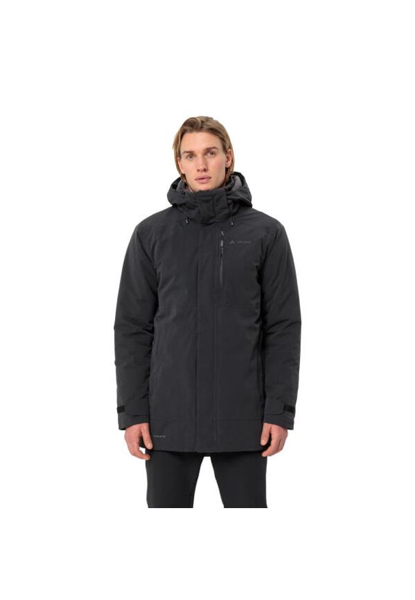 Vaude - Wełniana parka VAUDE Idris II. Kolor: czarny. Materiał: wełna. Sezon: zima