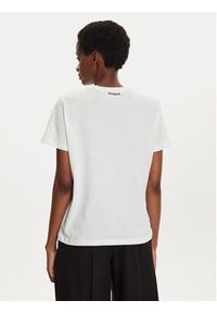 Desigual T-Shirt Shadow 24WWTK11 Biały Regular Fit. Kolor: biały. Materiał: bawełna #5