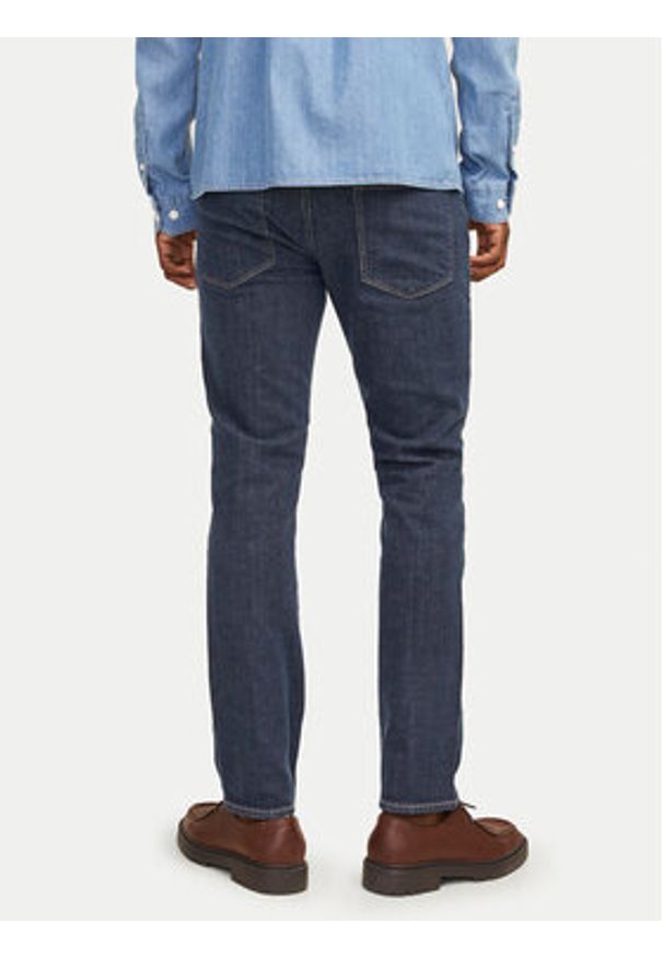 Jack & Jones - Jack&Jones Jeansy Clark 12261707 Granatowy Regular Fit. Kolor: niebieski