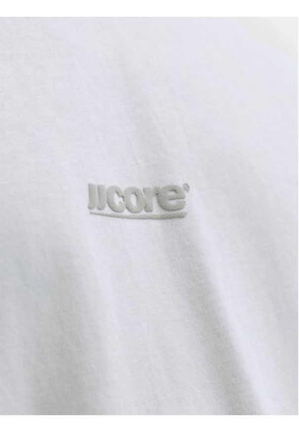 Jack & Jones T-Shirt Club 12289842 Biały Relaxed Fit. Kolor: biały. Materiał: bawełna