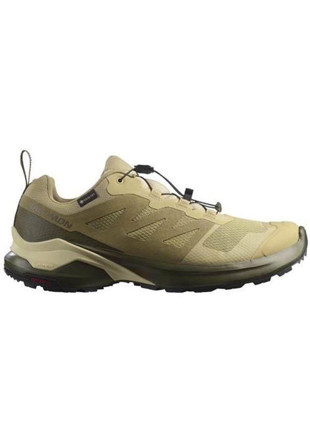 salomon - Buty trekkingowe męskie Salomon X-adventure Gtx Gore-tex. Kolor: beżowy. Materiał: materiał, tkanina, syntetyk. Szerokość cholewki: normalna. Technologia: Gore-Tex. Sport: turystyka piesza