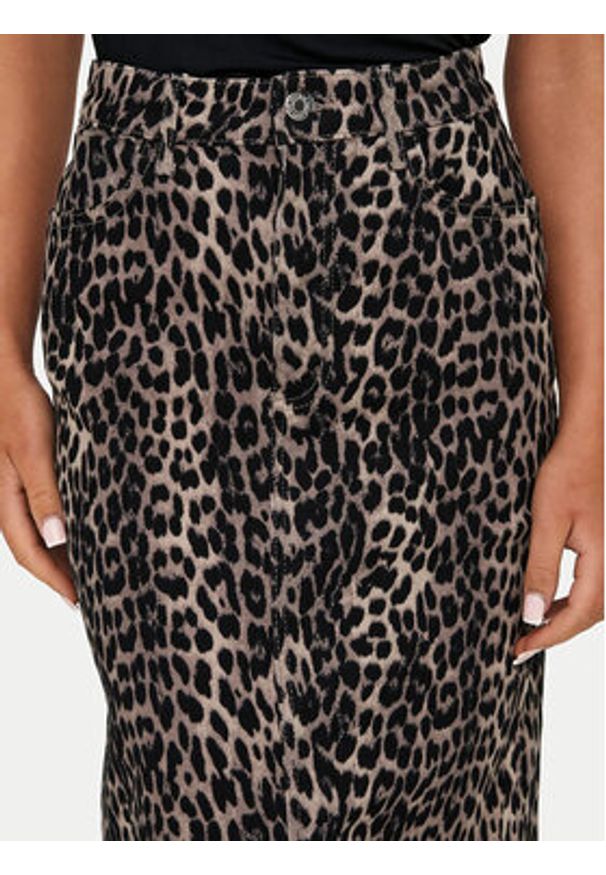 only - ONLY Spódnica maxi 15343258 Czarny Regular Fit. Kolor: czarny. Materiał: bawełna