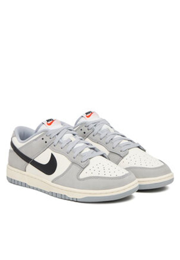 Nike Sneakersy Dunk Low IB3079 101 Szary. Kolor: szary. Materiał: nubuk, skóra