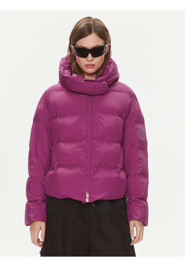 Pinko Kurtka puchowa Giza 101602 A11N Fioletowy Regular Fit. Kolor: fioletowy. Materiał: syntetyk, puch