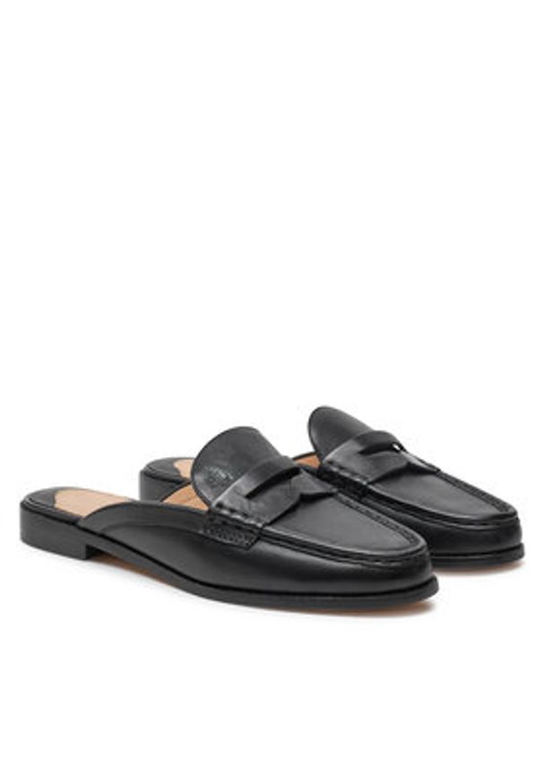 Lauren Ralph Lauren - LAUREN RALPH LAUREN Klapki Wynnie Mule 802943791001 Czarny. Kolor: czarny. Materiał: skóra