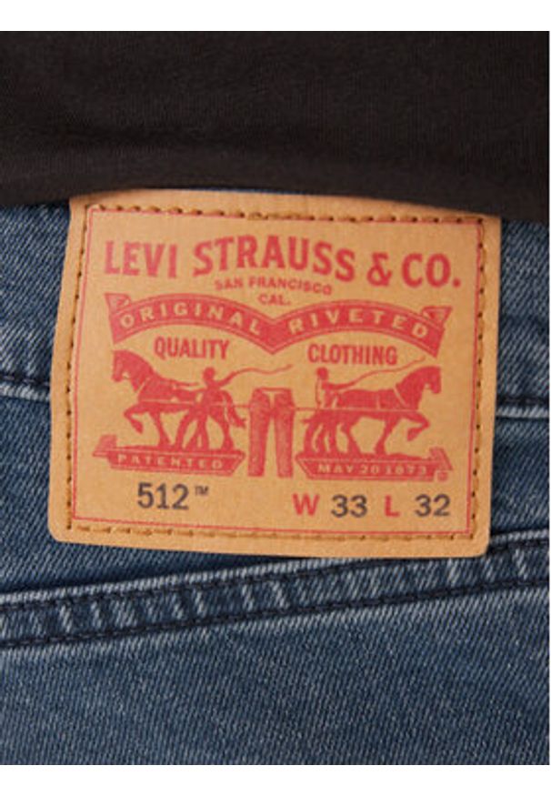 Levi's® Jeansy 512™ 28833-1193 Granatowy Slim Taper Fit. Kolor: niebieski
