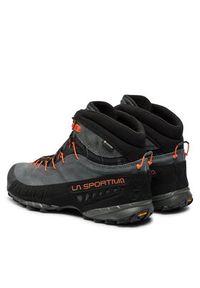 LA SPORTIVA - La Sportiva Trekkingi Tx4 Mid Gtx GORE-TEX 27E900304. Kolor: szary. Materiał: zamsz, skóra. Technologia: Gore-Tex. Sport: turystyka piesza #2