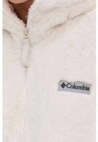 columbia - Columbia Bluza damska kolor kremowy z kapturem gładka. Okazja: na co dzień. Typ kołnierza: kaptur. Kolor: beżowy. Długość rękawa: długi rękaw. Długość: krótkie. Wzór: gładki. Styl: casual #5