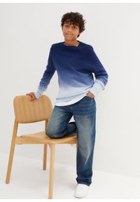bonprix - Sweter w cieniowanym kolorze. Kolor: niebieski