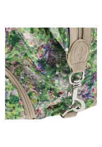 Plecak Damski Rieker, z wytrzymałego materiału z dekoracyjnym wzorem z regulowanymi szelkami pionowym zamkiem z przodu dodatkowymi kieszeniami i prak. Kolor: zielony. Materiał: materiał. Wzór: nadruk, kwiaty. Styl: casual #4