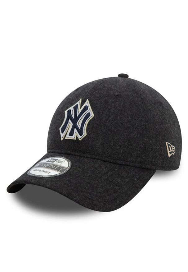 New Era Czapka z daszkiem MLB Melton New York Yankees 9TWENTY 60580860 Czarny. Kolor: czarny. Materiał: wełna, materiał