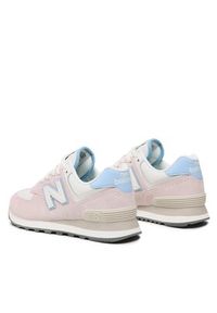 New Balance Sneakersy WL574QC Różowy. Kolor: różowy. Materiał: zamsz, skóra. Model: New Balance 574 #4