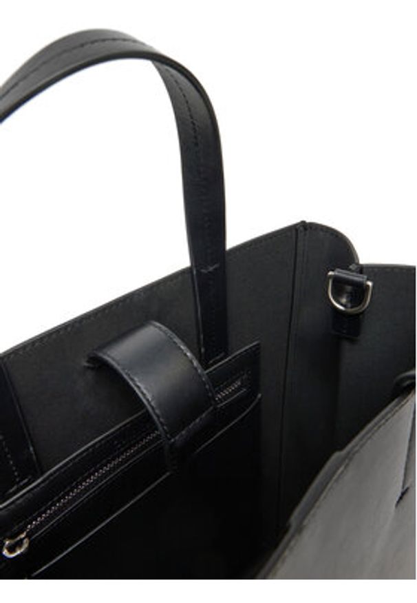 Calvin Klein Torebka Line Lthr Mini Tote 32 LV04F3002G Czarny. Kolor: czarny. Materiał: skórzane