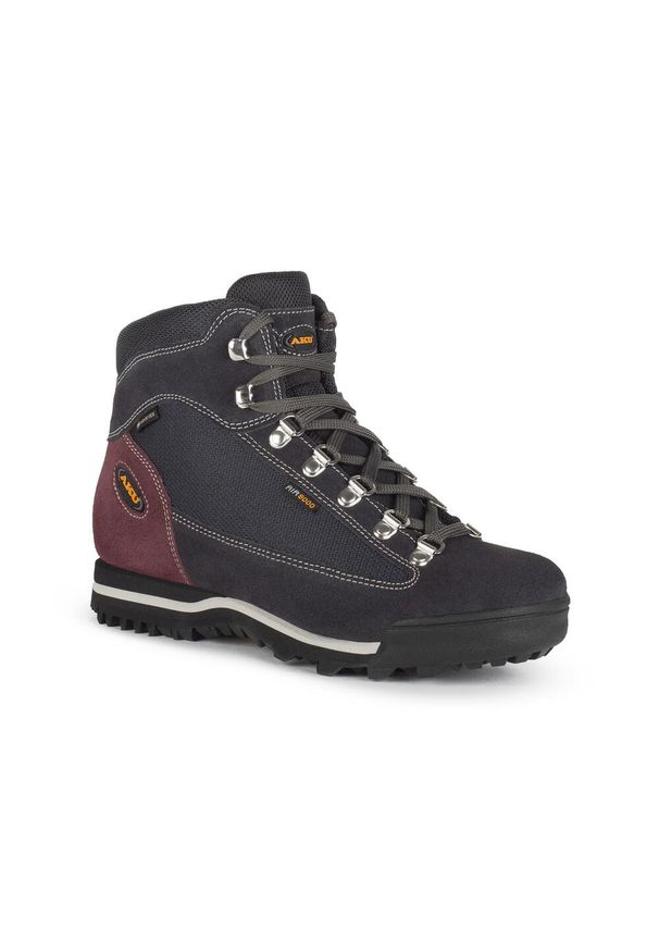 Aku - Buty trekkingowe damskie AKU Ultra Light Micro GTX wysokie. Kolor: szary. Materiał: skóra. Styl: sportowy