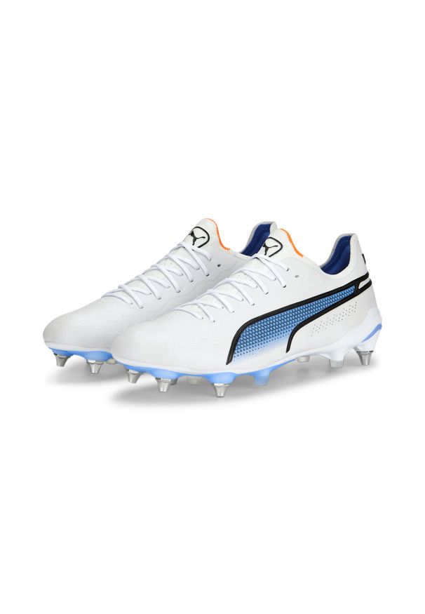 Puma - Buty do piłki nożnej męskie PUMA King Ultimate MXSG. Kolor: czarny, pomarańczowy, biały, wielokolorowy. Sport: piłka nożna