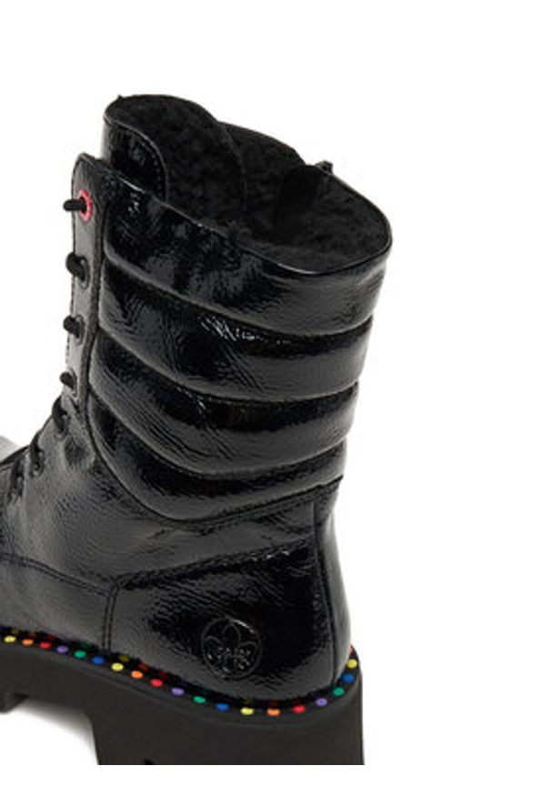 Rieker Trzewiki CEO-Y3330-00 Czarny. Kolor: czarny. Materiał: materiał