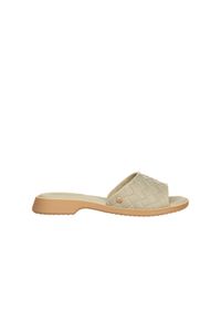 Klapki Azaleia Simone Comfy Flat Rast Green Beige 198017, Zielony, Tworzywo. Kolor: zielony. Materiał: tworzywo sztuczne. Sezon: lato