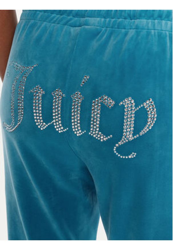Juicy Couture Spodnie dresowe Tina JCAPW045 Niebieski Regular Fit. Kolor: niebieski. Materiał: syntetyk