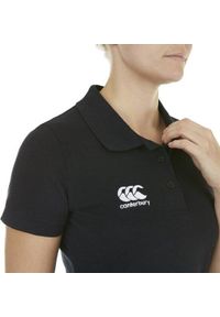CANTERBURY - Damska koszulka polo Canterbury Waimak. Okazja: na co dzień. Typ kołnierza: polo. Kolor: czarny. Styl: casual