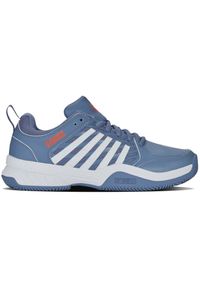 Buty do tenisa męskie K-Swiss Court Express Hb. Kolor: fioletowy. Materiał: materiał, syntetyk. Szerokość cholewki: normalna. Sport: tenis