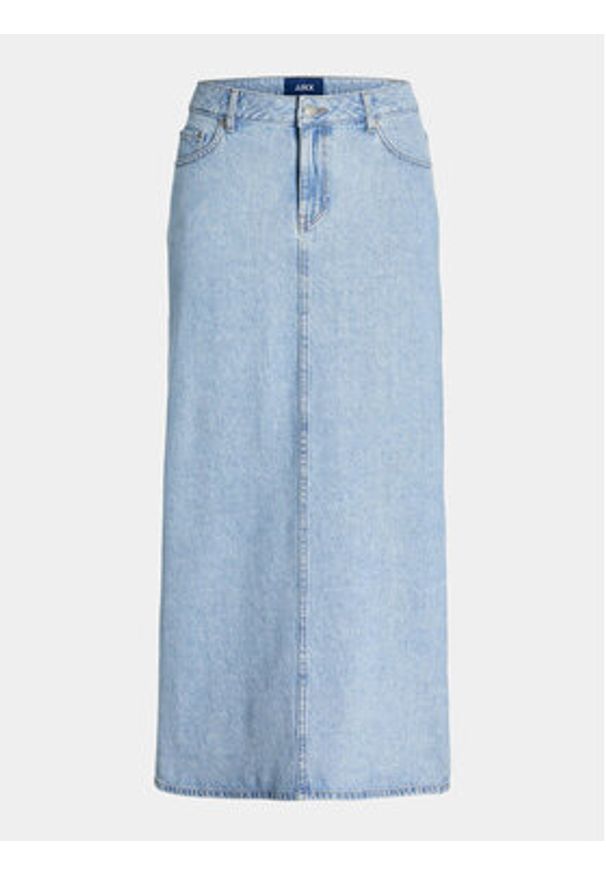 JJXX Spódnica jeansowa Aura 12247916 Niebieski Regular Fit. Kolor: niebieski. Materiał: bawełna