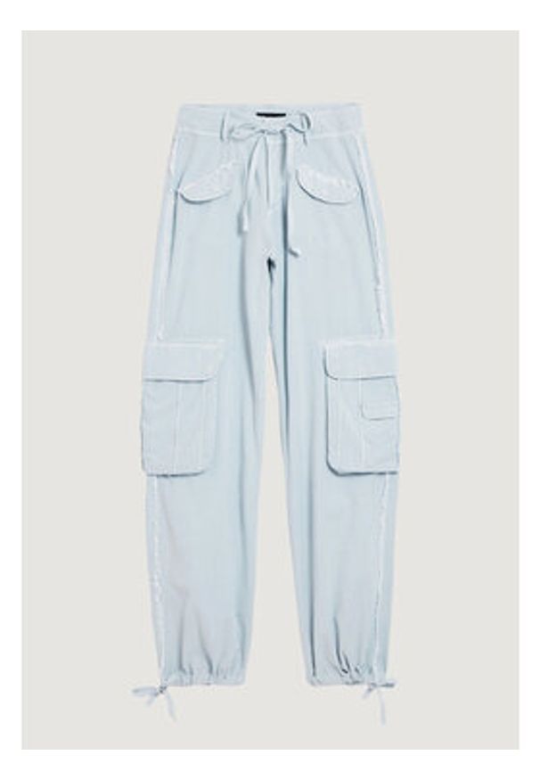 Desigual Spodnie materiałowe 26SWPW25 Niebieski Regular Fit. Kolor: niebieski. Materiał: bawełna