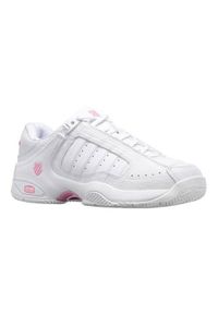 Buty do tenisa damskie K-Swiss Defier Rs Allcourt. Zapięcie: sznurówki. Kolor: różowy, biały, wielokolorowy. Materiał: materiał, syntetyk. Szerokość cholewki: normalna. Sport: tenis