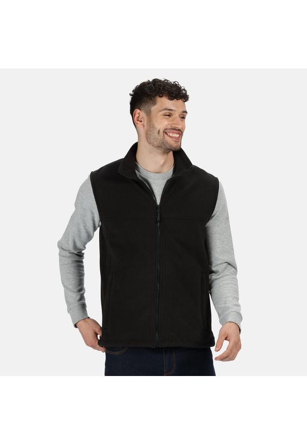 Regatta - Ocieplana Unisex Dla Dorosłych Polar Pełen Suwak. Kolor: czarny. Materiał: polar. Sport: turystyka piesza